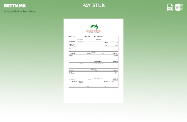 Шаблон за уплатница во модерен стил Ulwazi Energy Technologies